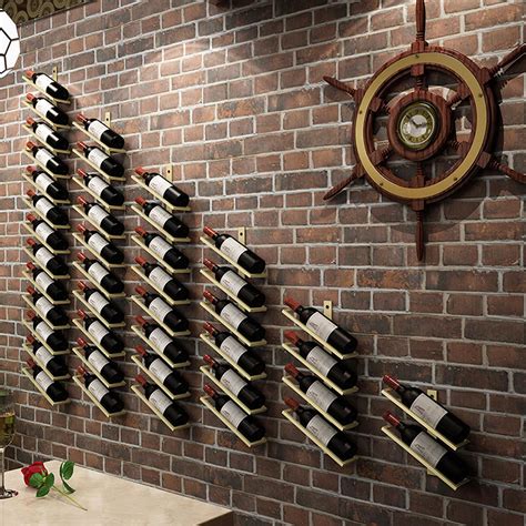 metal wall hanging wine racks